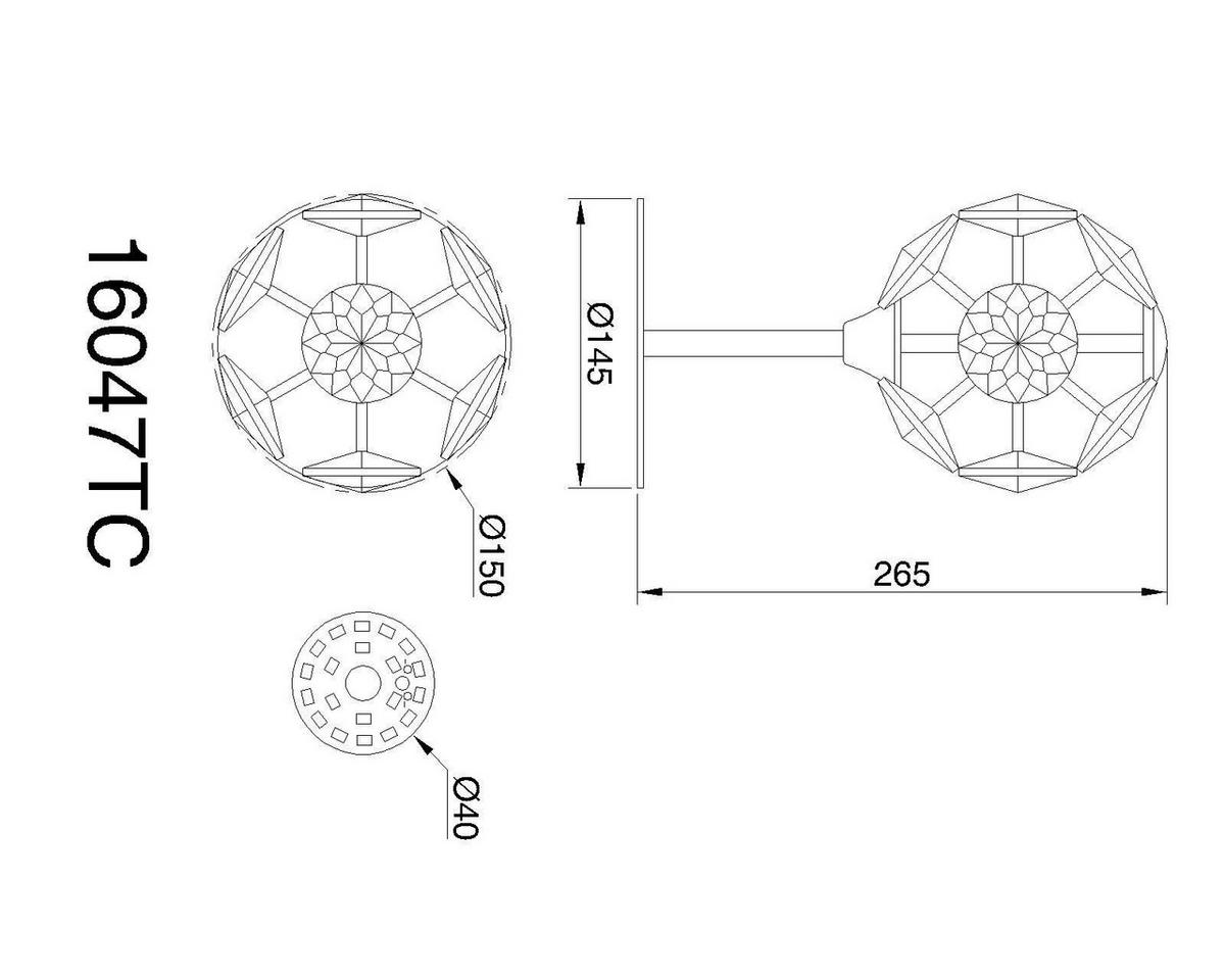 Led Stolna Svjetiljka Virina - prozirno/boje kroma, Konvencionalno, staklo/metal (15/26,5cm) - Globo