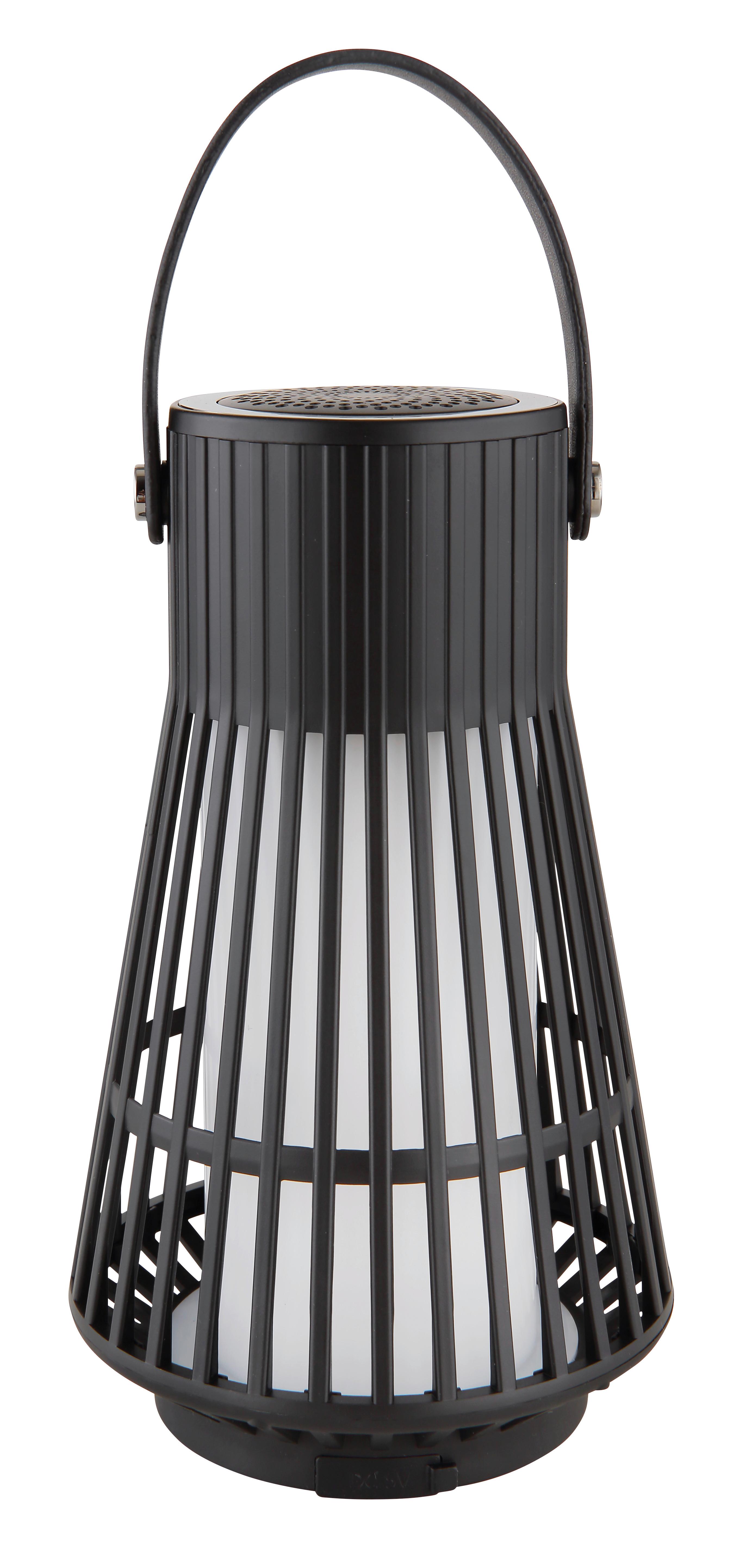 LED-DEKOLEUCHTE 39905 - Opal/Schwarz, Basics, Kunststoff (11,3/18,8cm) - Globo