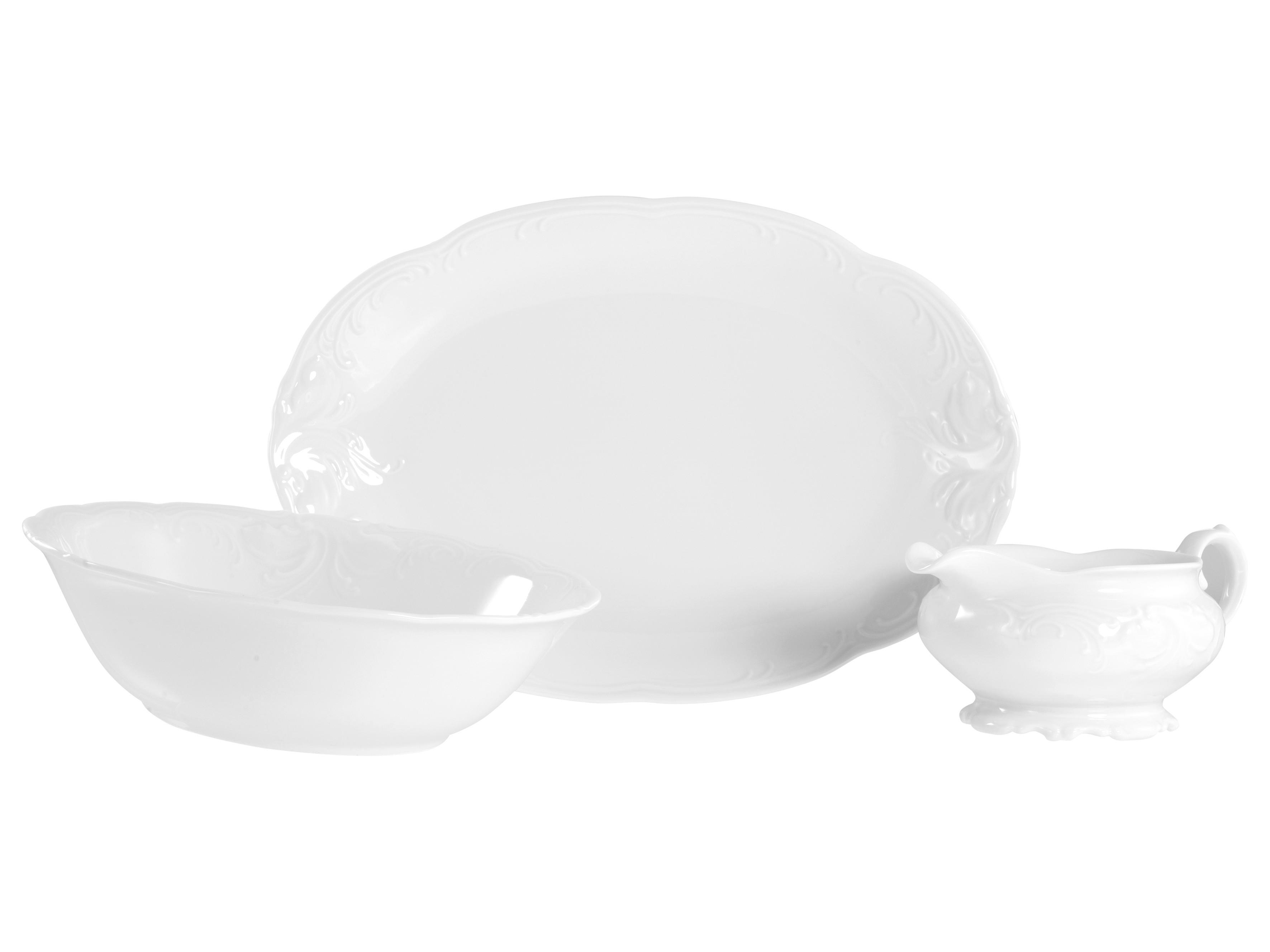 Kombinirani Servis Frederike, 3-Delni - bela, Basics, keramika - Creatable