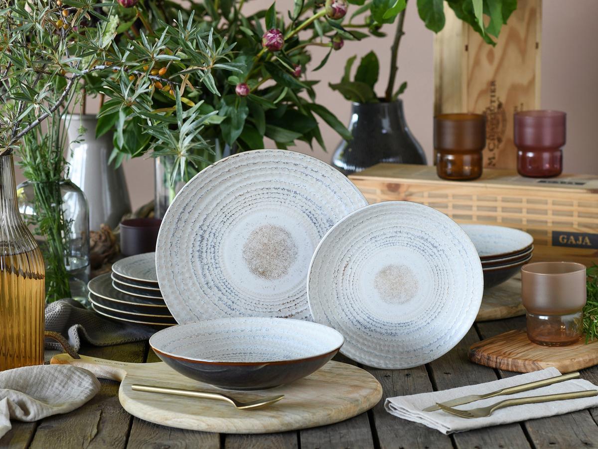 Jedilni Servis Neapel Offwhite, 12-Delni - krem barve, Basics, keramika - Creatable