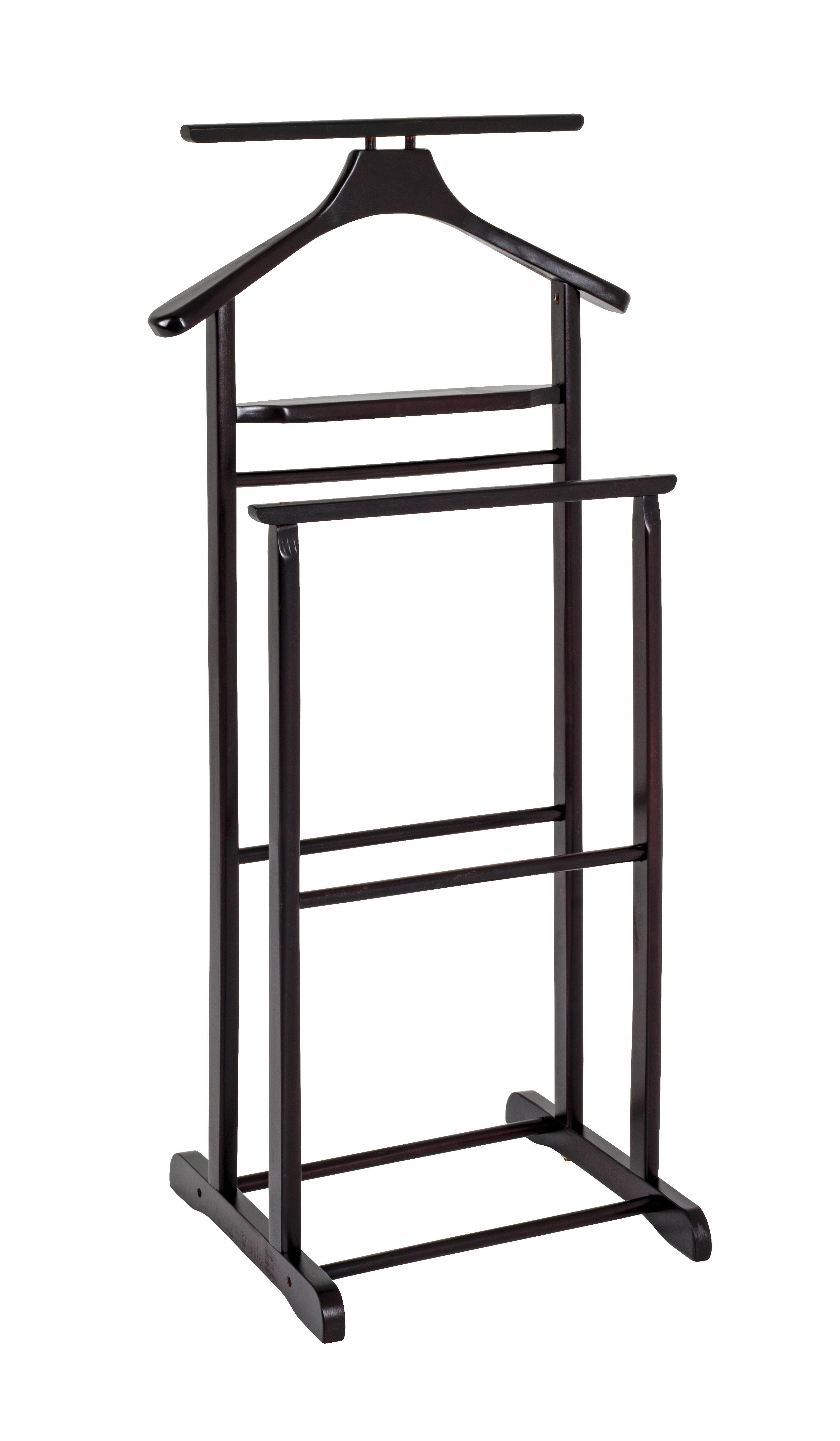 CICHY SŁUGA FUNNY - brązowy, Basics, drewno (47/102/36cm)
