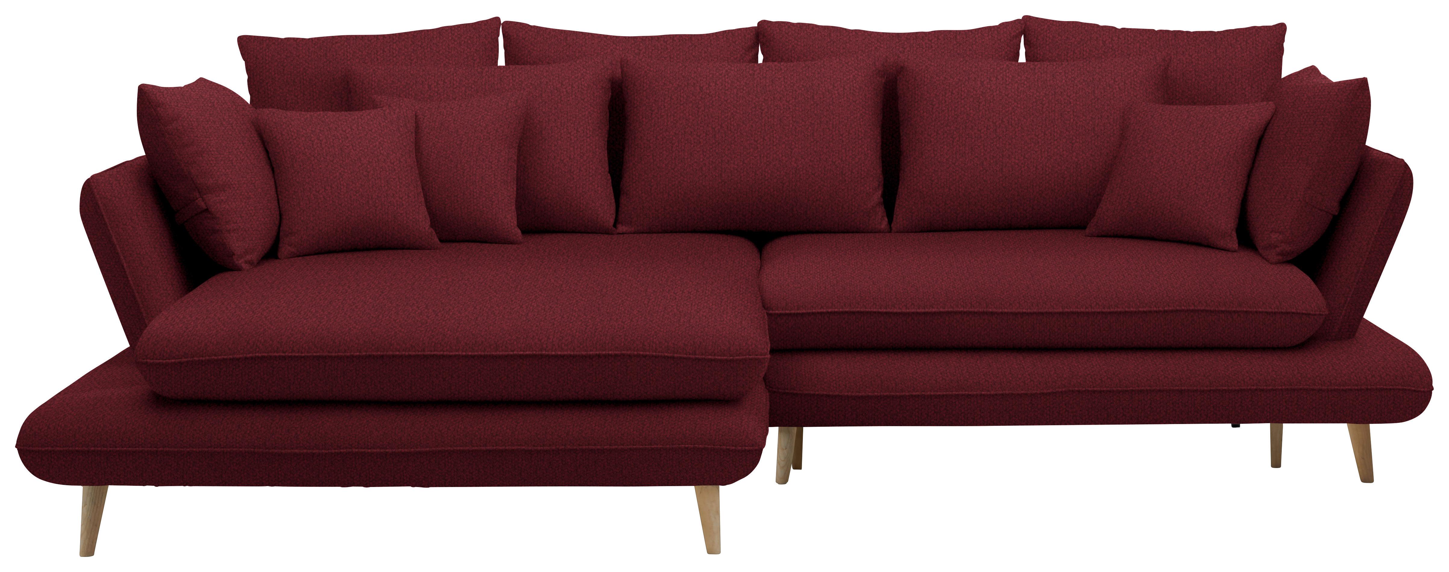 Kutna Garnitura Monte - prirodne boje/boje crnog vina, Romantično / ladanjski, tekstil/drvo (181/283cm) - Premium Living