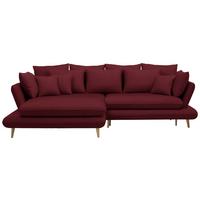 Kutna Garnitura Monte - prirodne boje/boje crnog vina, Romantično / ladanjski, tekstil/drvo (181/283cm) - Premium Living