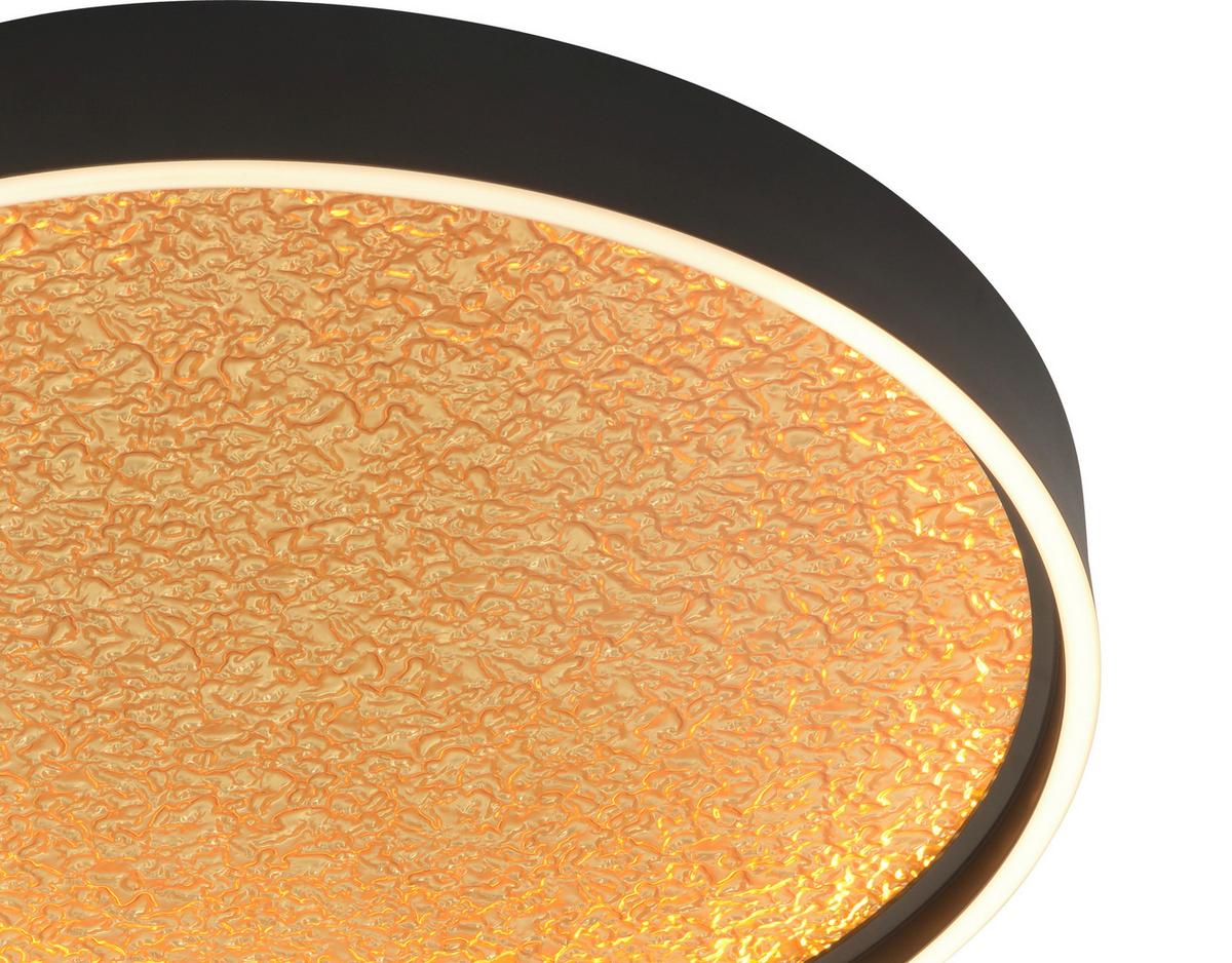 LAMPA SUFITOWA LED 9069-102L BORMES - czarny/kolor złoty, Design, tworzywo sztuczne/metal (60/6,5cm)