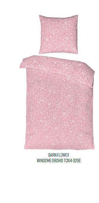 Posteljina 70/90 Cm 140/200cn Barn Flower - bijela/ružičasta, Konventionell, tekstil (140/200cm) - Modern Living