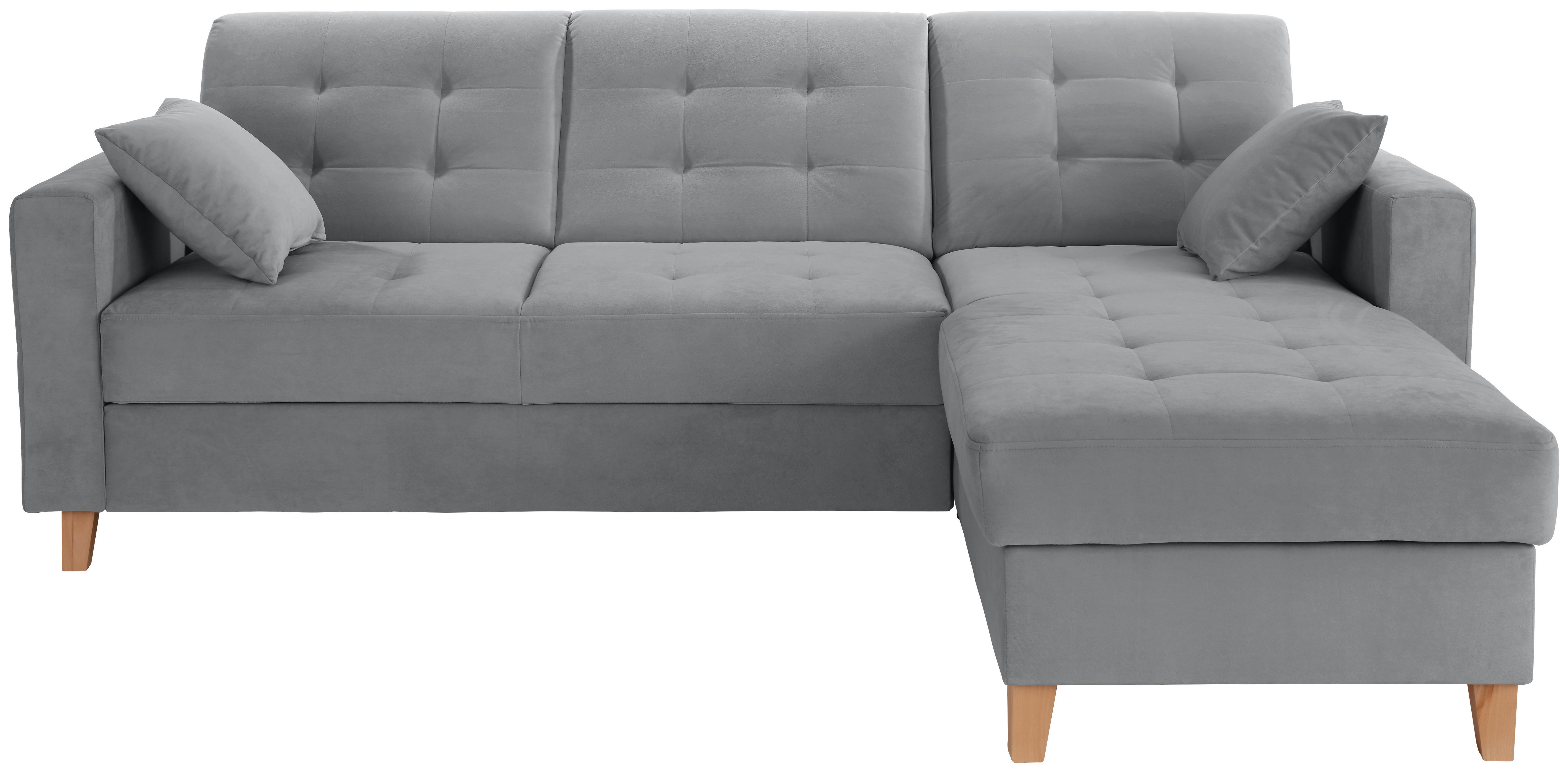 Colțar BERGEN - antracit, Design, textil (231/160cm) - Luca Bessoni