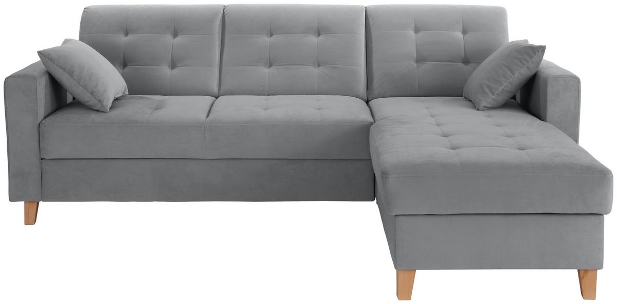 Colțar BERGEN - antracit, Design, textil (231/160cm) - Luca Bessoni