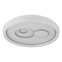 Led Stropna Svjetiljka Ruiz - bijela/crna, Basics, metal/plastika (49/7cm) - Globo