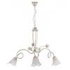 Kronleuchter Wilma Grün/Weiß/Pink max. 6 Watt - Pink/Weiß, KONVENTIONELL, Glas/Metall (80/85cm)