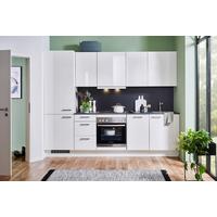 Bucătărie la comandă Flash - alb/alb lucios intens, Modern, material pe bază de lemn (270cm) - Nobilia