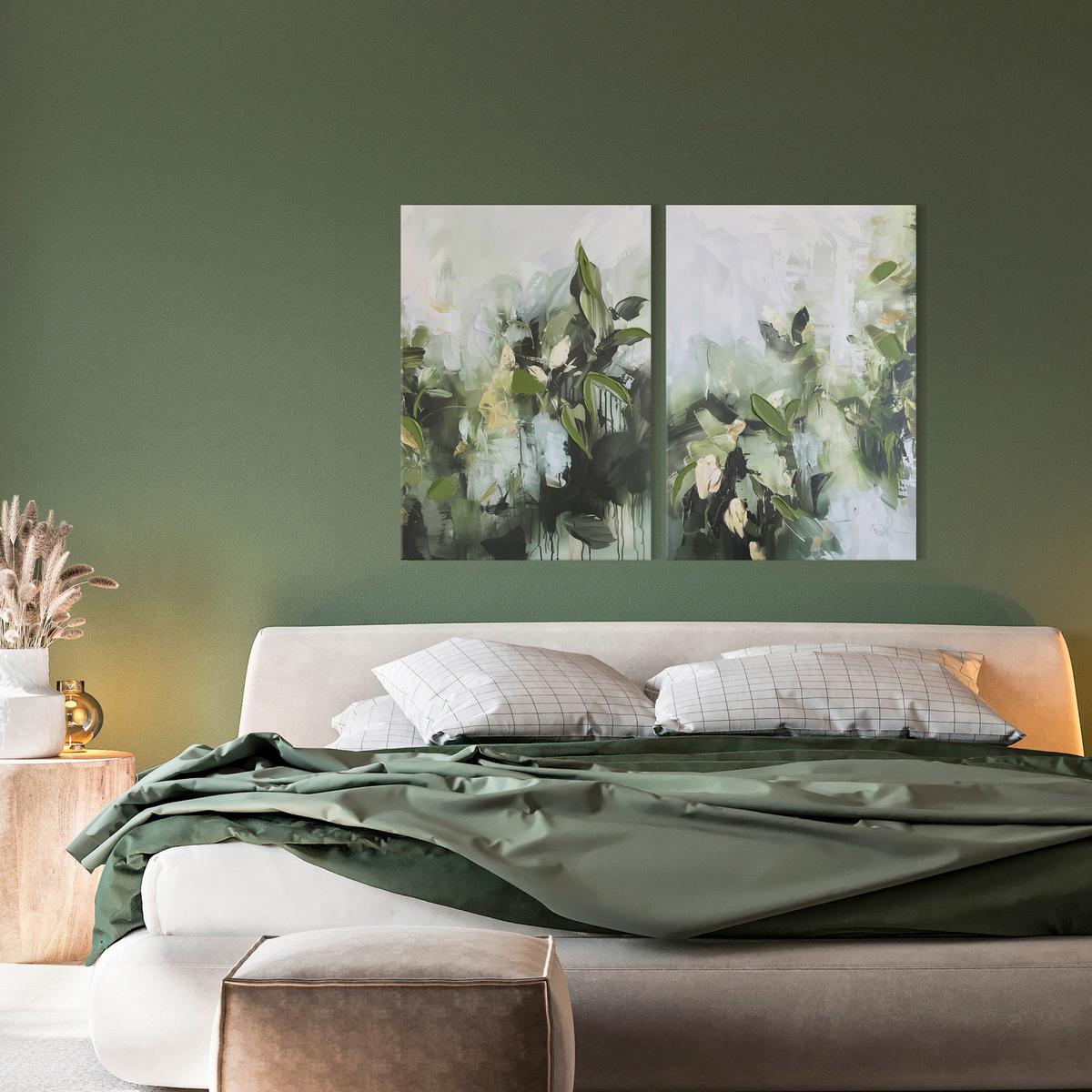 Bilderset CA Multicolor 2-teilig - Multicolor, Basics, Holz/Textil (50/70cm)