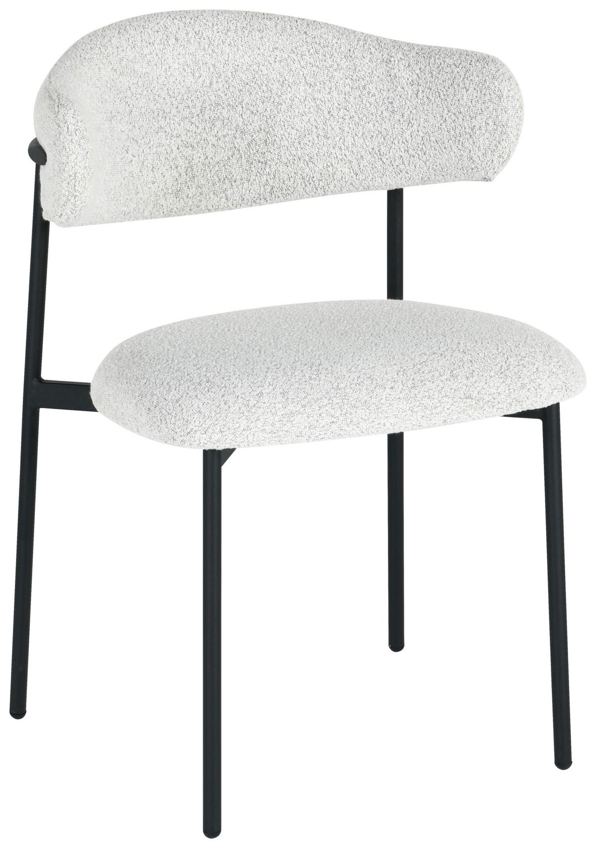 KRZESŁO MIJOU - jasnoszary/czarny, Design, metal/tkanina (55/78/58cm) - Boxxx