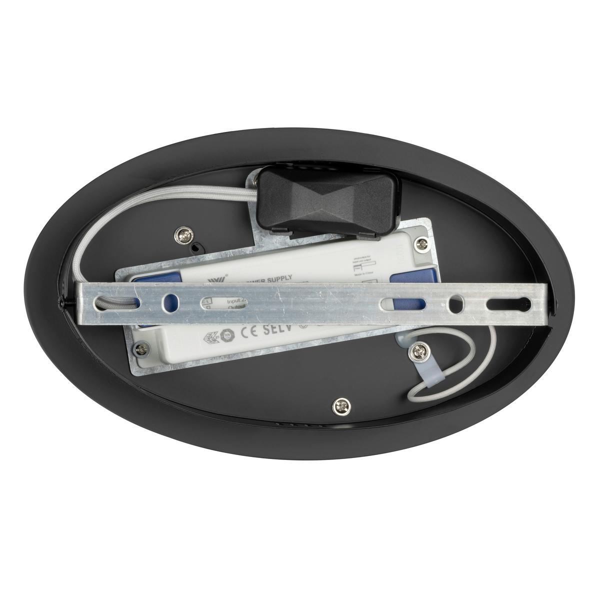 LAMPA SUFITOWA LED MATAR *SBN* - czarny, Design, tworzywo sztuczne/metal (88cm) - Novel