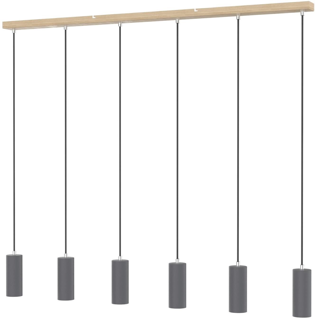 Hängeleuchte Robby Graphitfarben max. 25 Watt - Graphitfarben, Design, Metall (115/6/120cm) - Globo