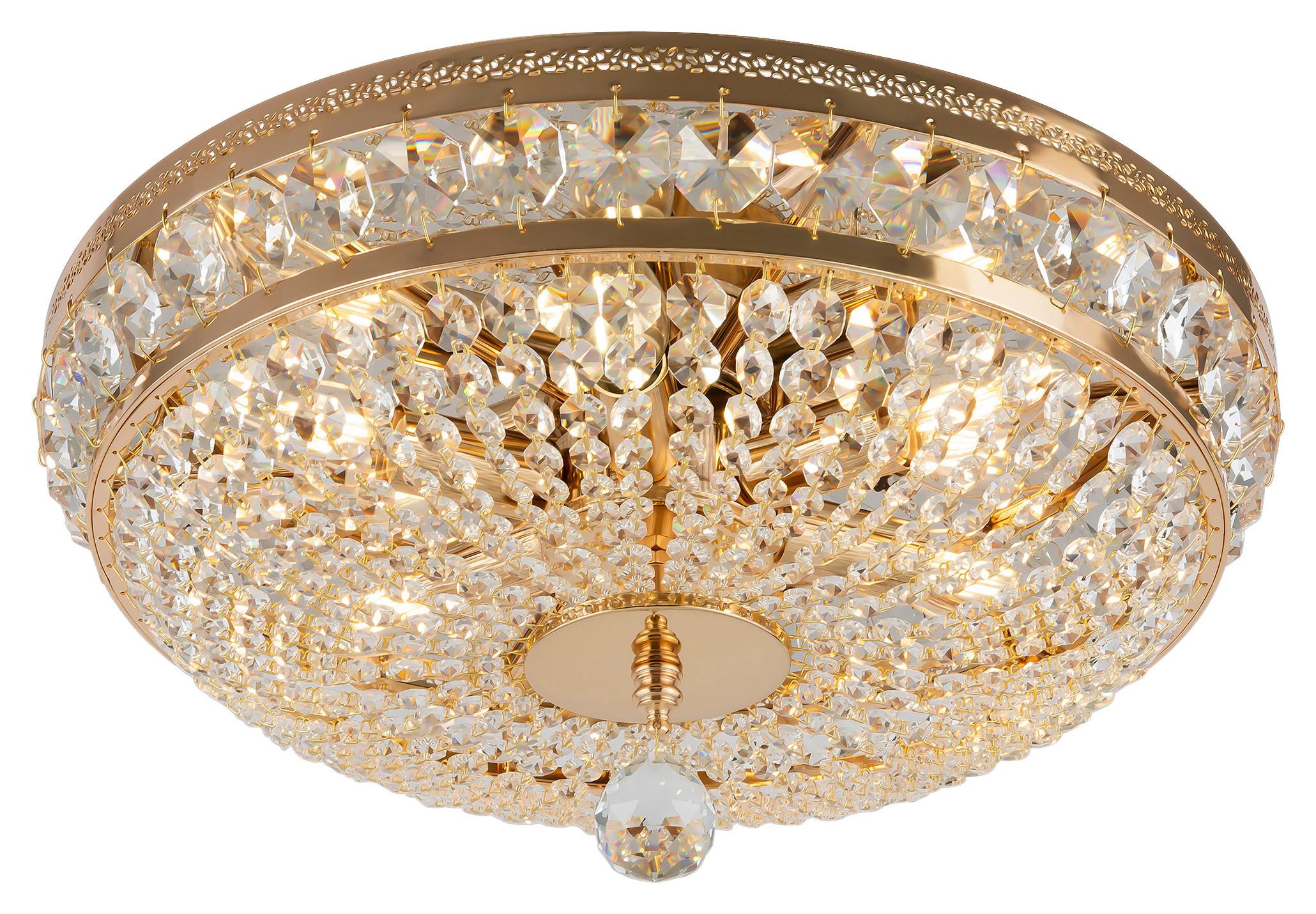 KRONLEUCHTER OTTILIA - Goldfarben, Trend, Glas/Metall (43,5/23,5/43,5cm) - MAYTONI