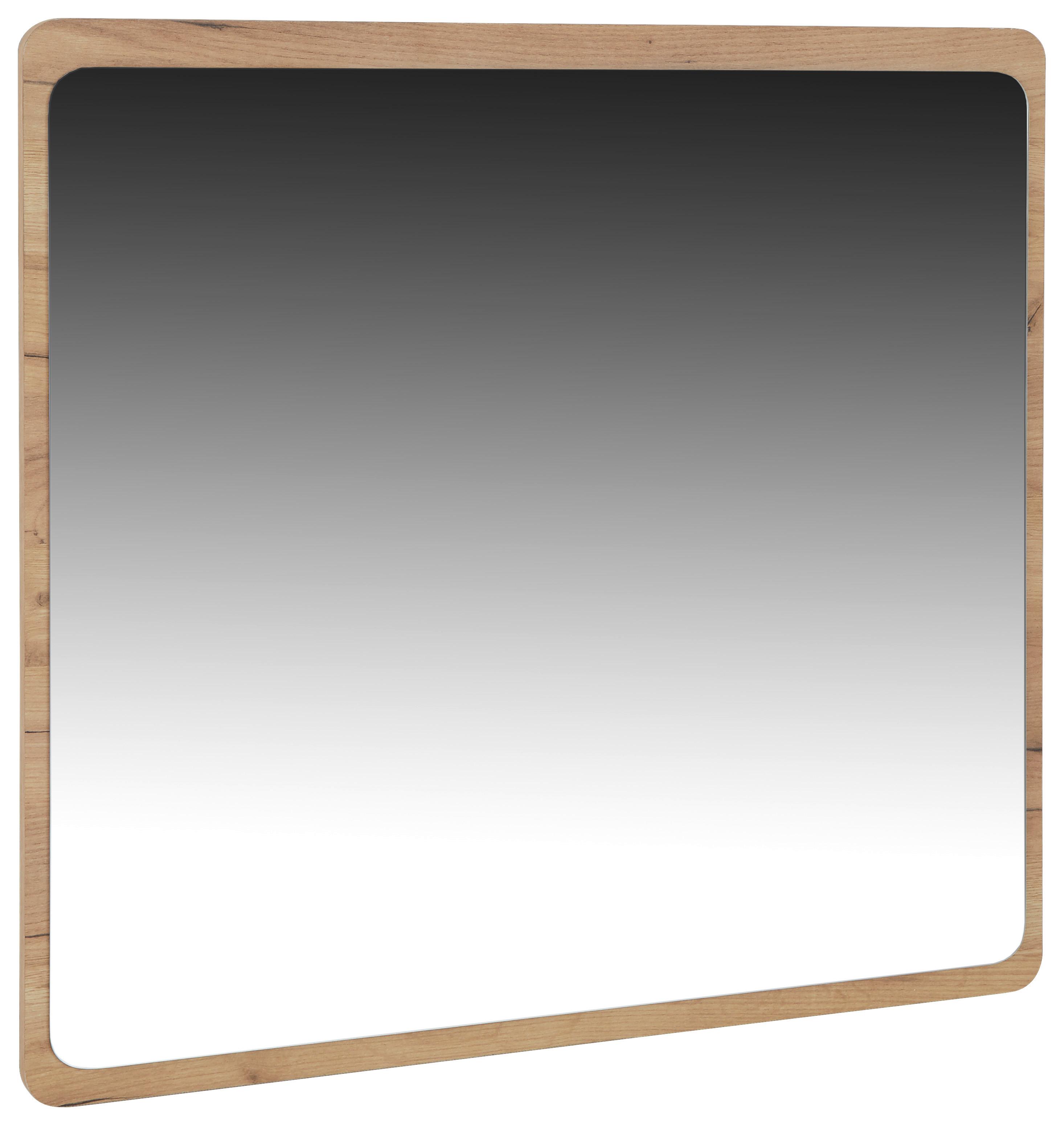 Ogledalo Fontana - boje hrasta, Modern, drvni materijal (84/83/2cm)