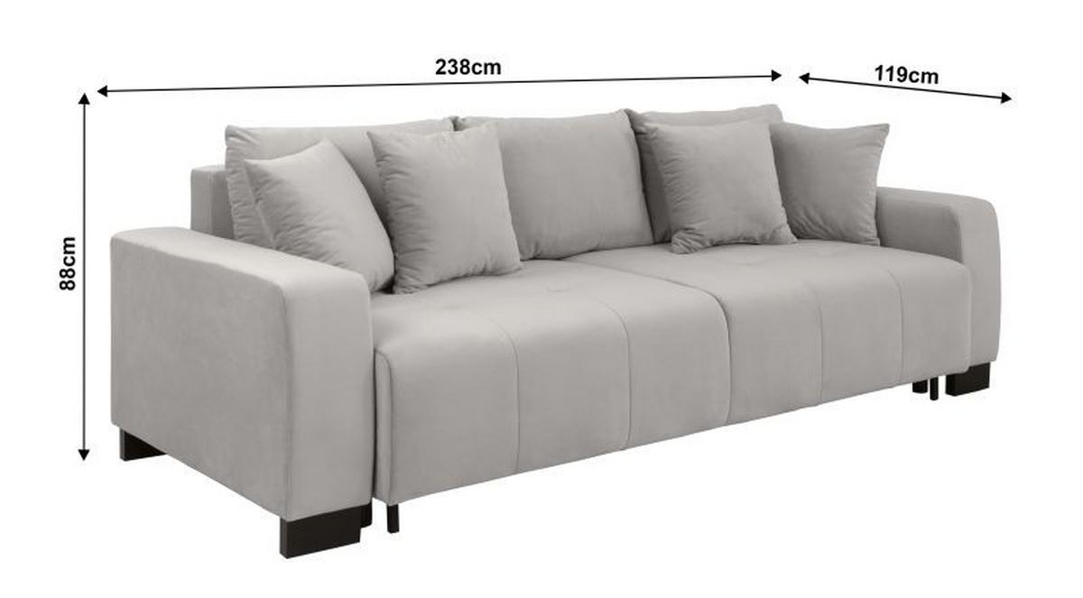 Canapea ALPHA NEW LUX DL - Modern (238/88/119cm) - Modern Living