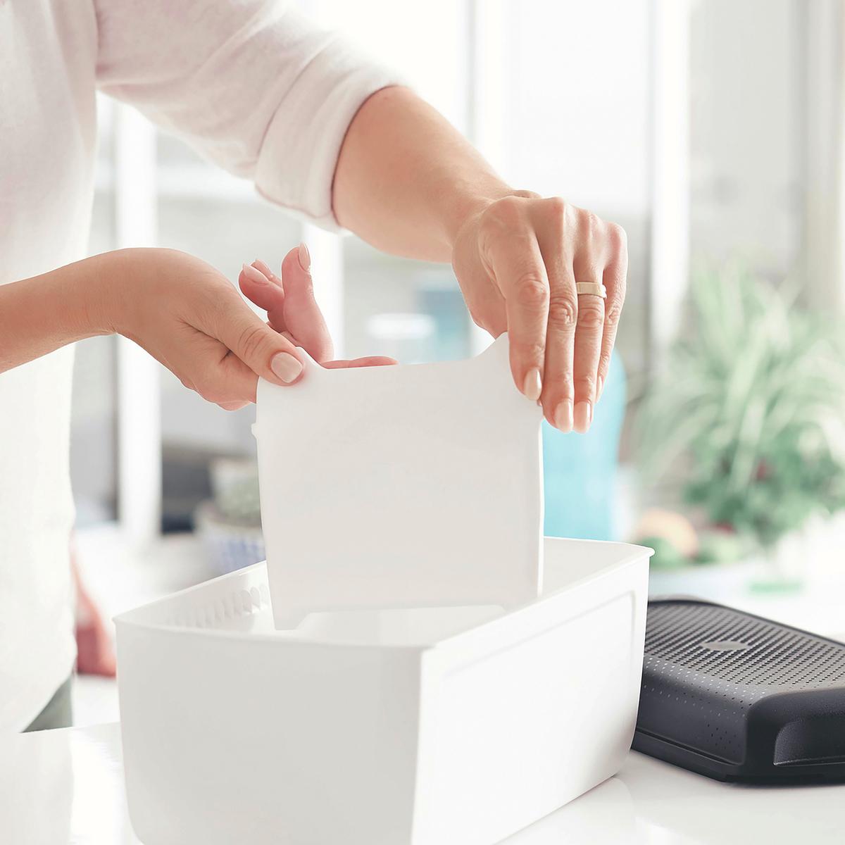 Kenyértartó Doboz Tetővel Tupperware Breadsmart - S - fekete/fehér, Modern, műanyag (32/16/15cm) - Tupperware