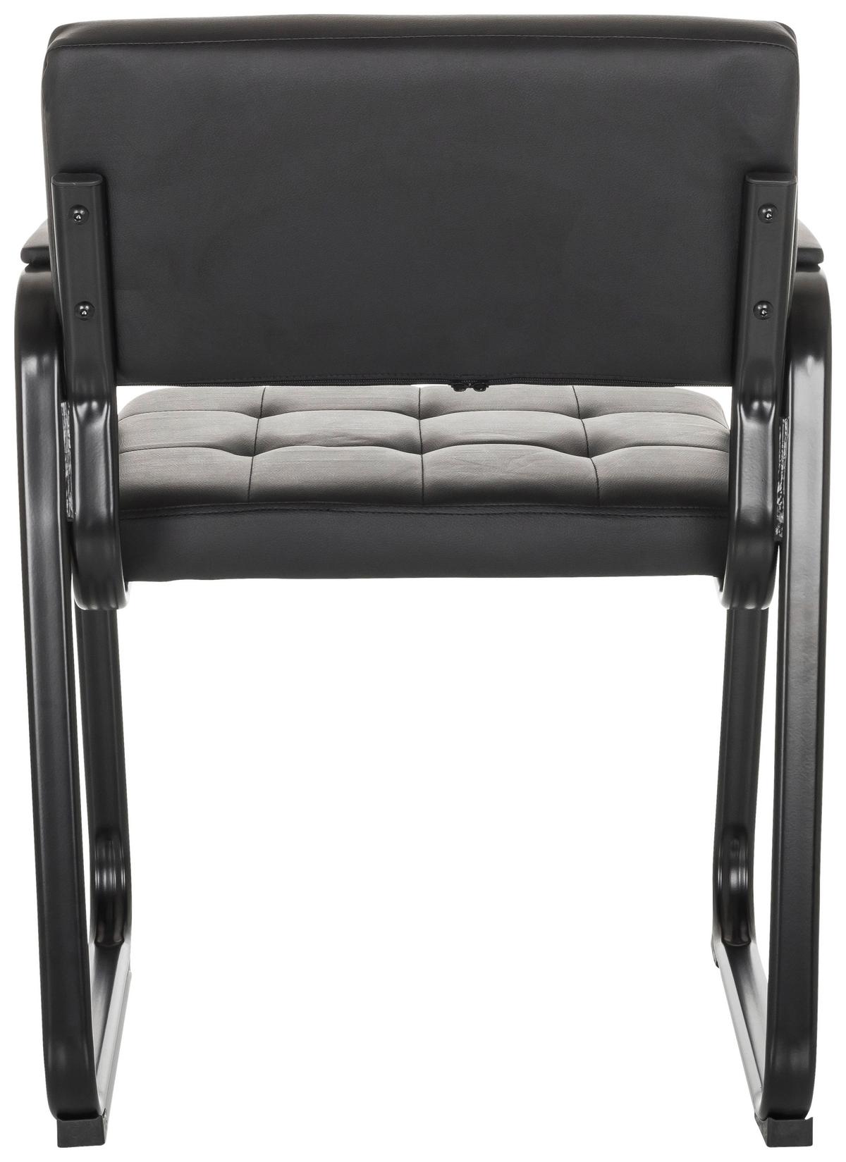 Konferenčni Stol Zanta B Pu, Črna - črna, Basics, kovina/tekstil (58/79/55cm) - MID.YOU