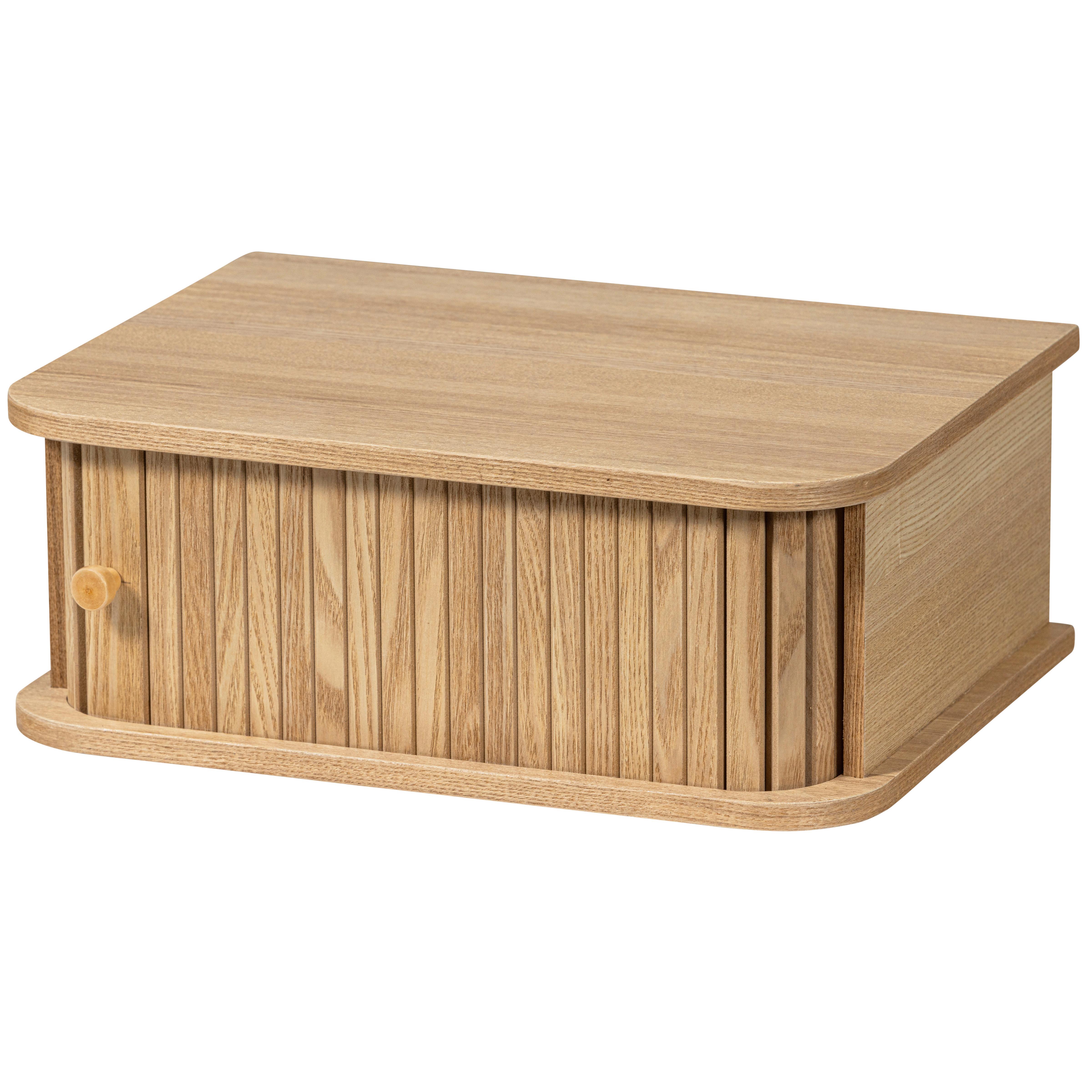 Nachttisch Jena Holz - Naturfarben, Design, Holz (40/30/15cm) - Livetastic