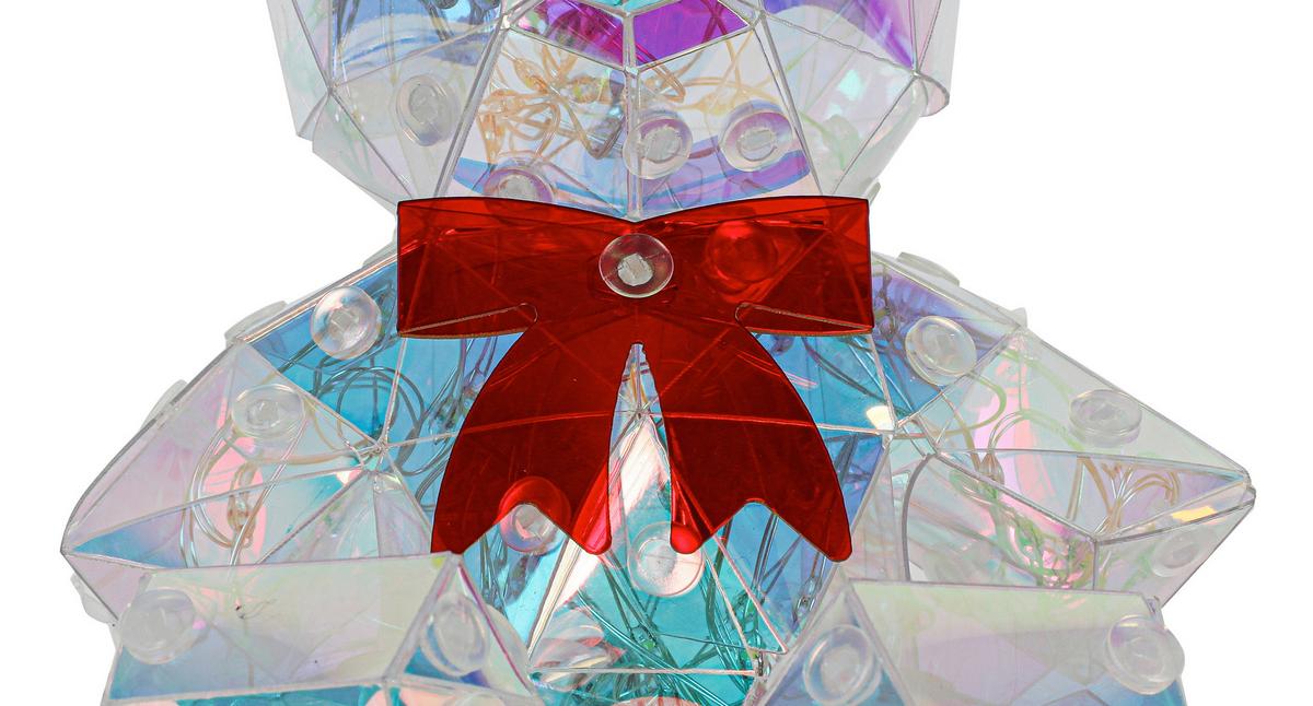 LED-Dekoleuchte Giga Pearl Effekt max. 1,6 Watt - Transparent/Rot, MODERN, Kunststoff (11/11,5/13,5cm) - Mömax