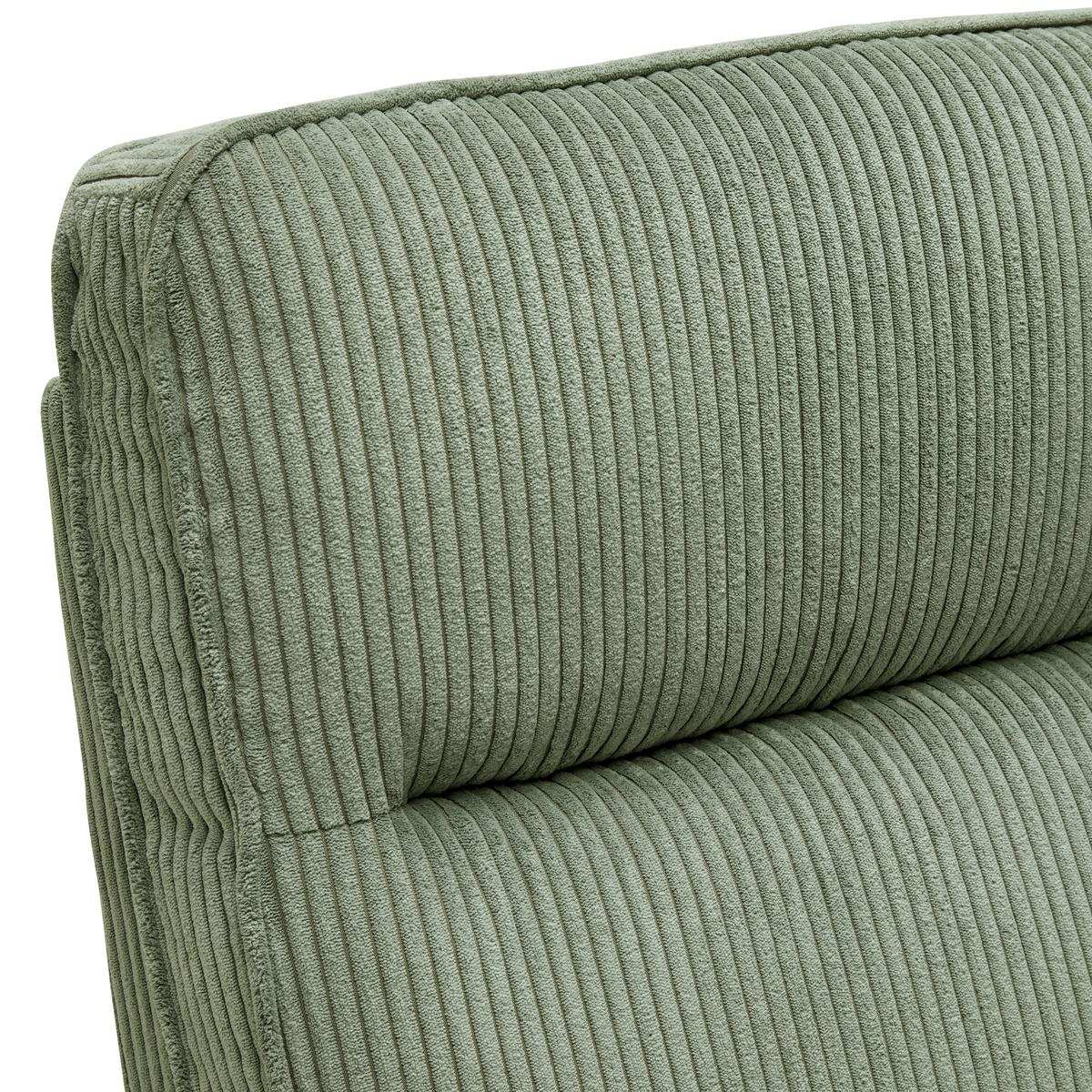 Relaxsessel Melinda Grün Cord - Schwarz/Grün, KONVENTIONELL, Holz/Kunststoff (76/103/96cm) - Mömax