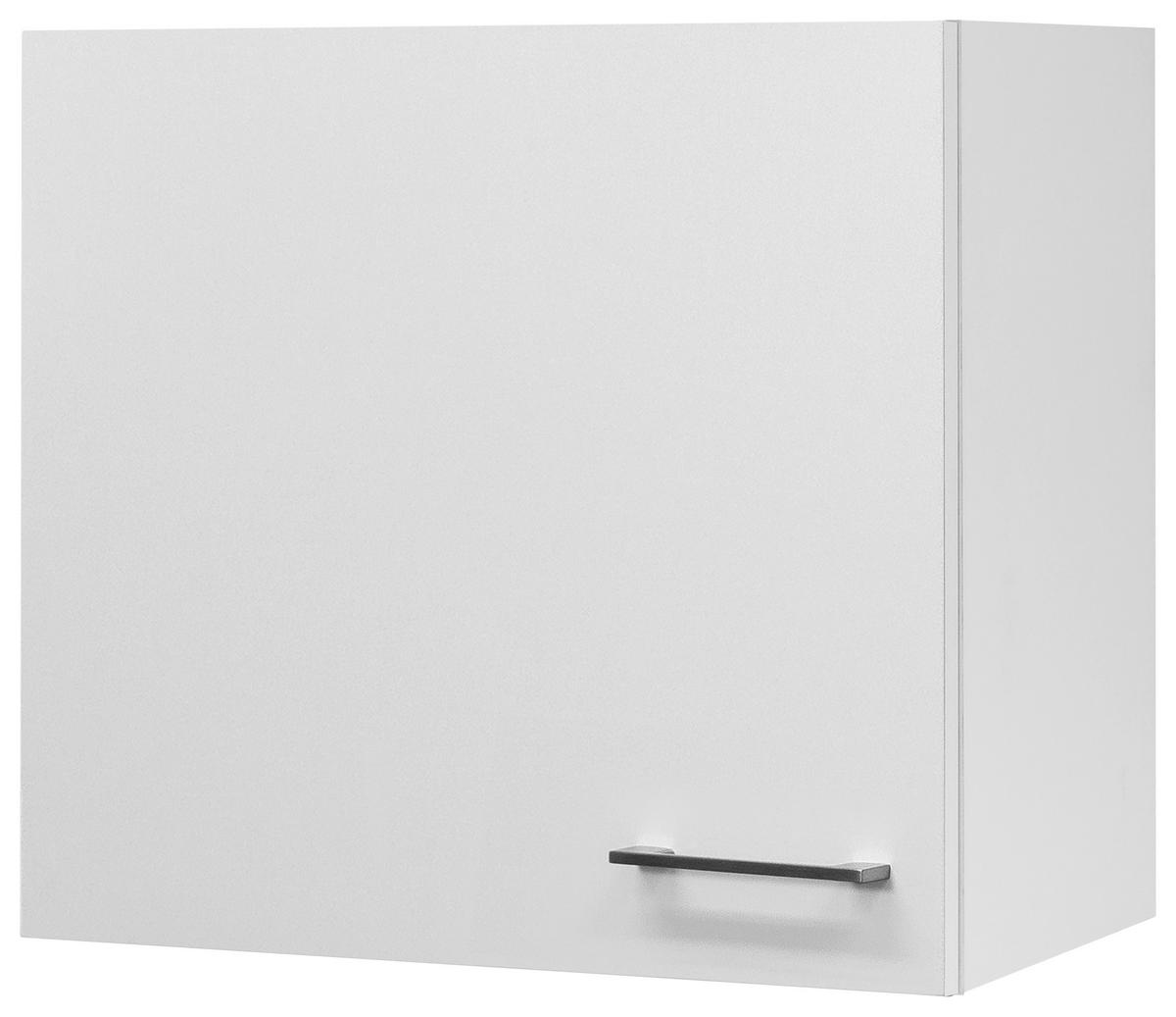 Küchenoberschrank Weiß - Edelstahlfarben/Weiß, MODERN, Holzwerkstoff/Metall (60/54/32cm) - FlexWell