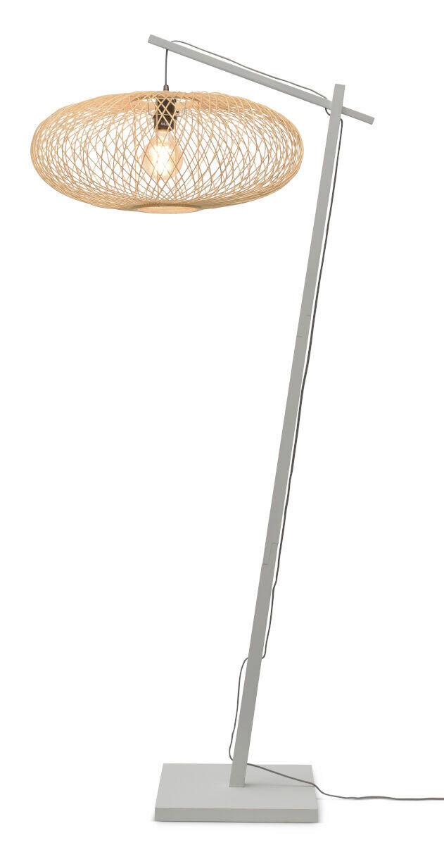 Stoječa Svetilka Cango, Bela, Naravna Barva - bela/naravne barve, Trend (176/60/36cm) - Good & Mojo