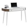 Schreibtisch Capri in Weiß/Eichefarben - Eichefarben/Schwarz, MODERN, Holz/Holzwerkstoff (120/76/50cm) - Mömax