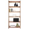 Regal Timber, Akacija, Masivno - črna/barve akacije, Natur, kovina/les (80/190/38cm) - Premium Living
