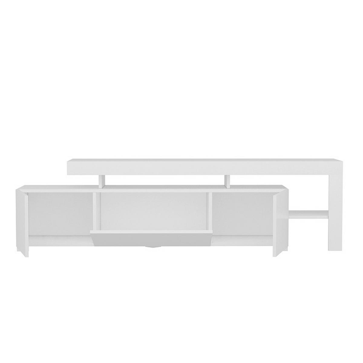 LOWBOARD BELIZ TV-SCHRANK - Weiss, Design, Holzwerkstoff (192/53/37cm) - Livetastic