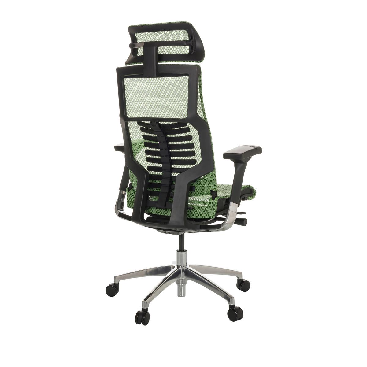 Pisarniški Stol Dynafit Ii, Zelena - srebrne barve/zelena, Basics, kovina/umetna masa (67/119-135/60cm) - MID.YOU