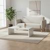 TWEEZITSSOFA PIA - Natuurlijke kleuren/Lichtgrijs, Modern, Hout/Textiel (146/76/75cm) - Bessagi Home