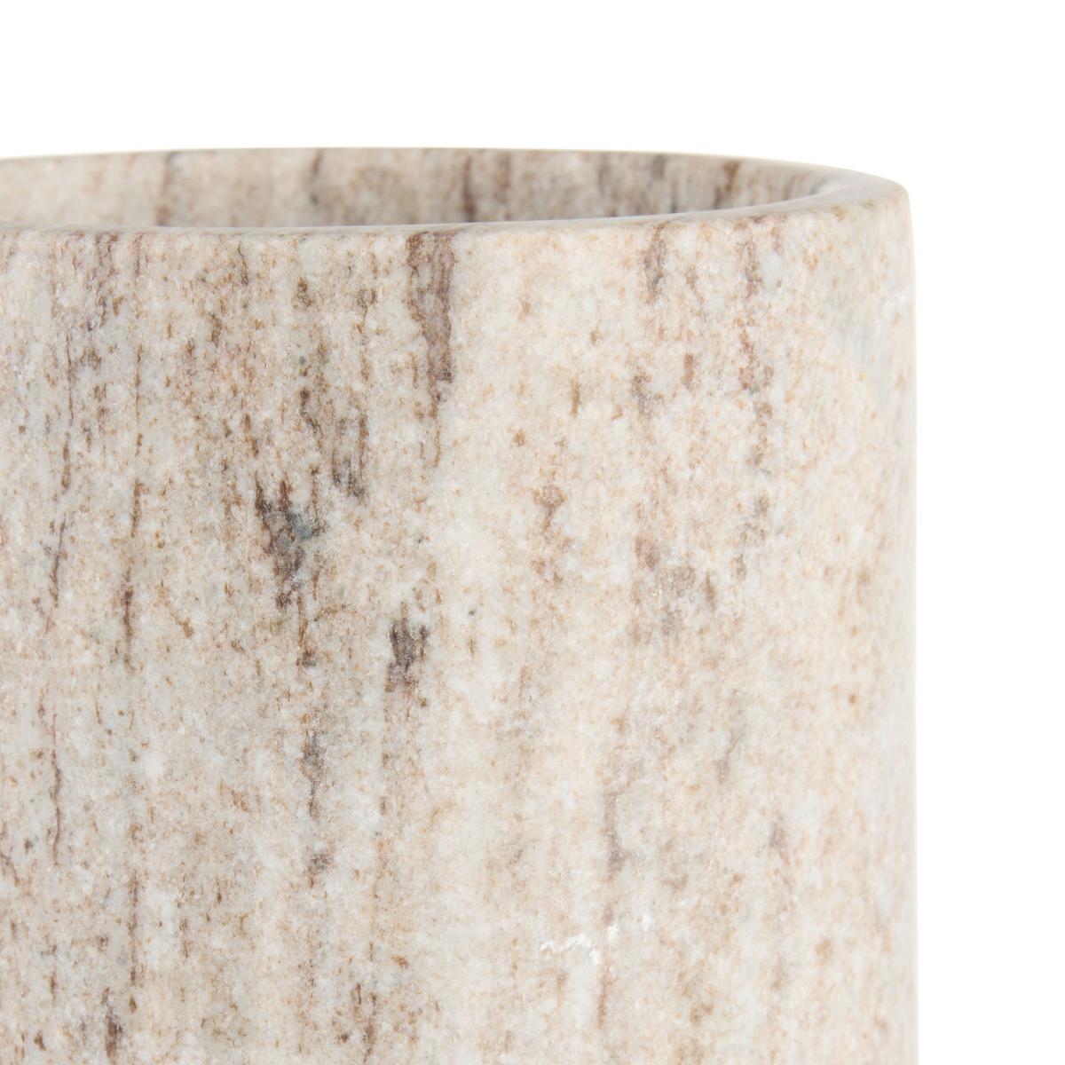 Weinkühler Shiny Silver Naturfarben Marmor - Naturfarben, MODERN, Stein (13/17cm) - Mömax