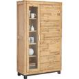 Vitrine Akaziefarben Echtholz - Silberfarben/Akaziefarben, KONVENTIONELL, Holz/Metall (110/190/45cm) - Zandiara Vitrine Akaziefarben Echtholz - Silberfarben/Akaziefarben, KONVENTIONELL, Holz/Metall (110/190/45cm) - Zandiara