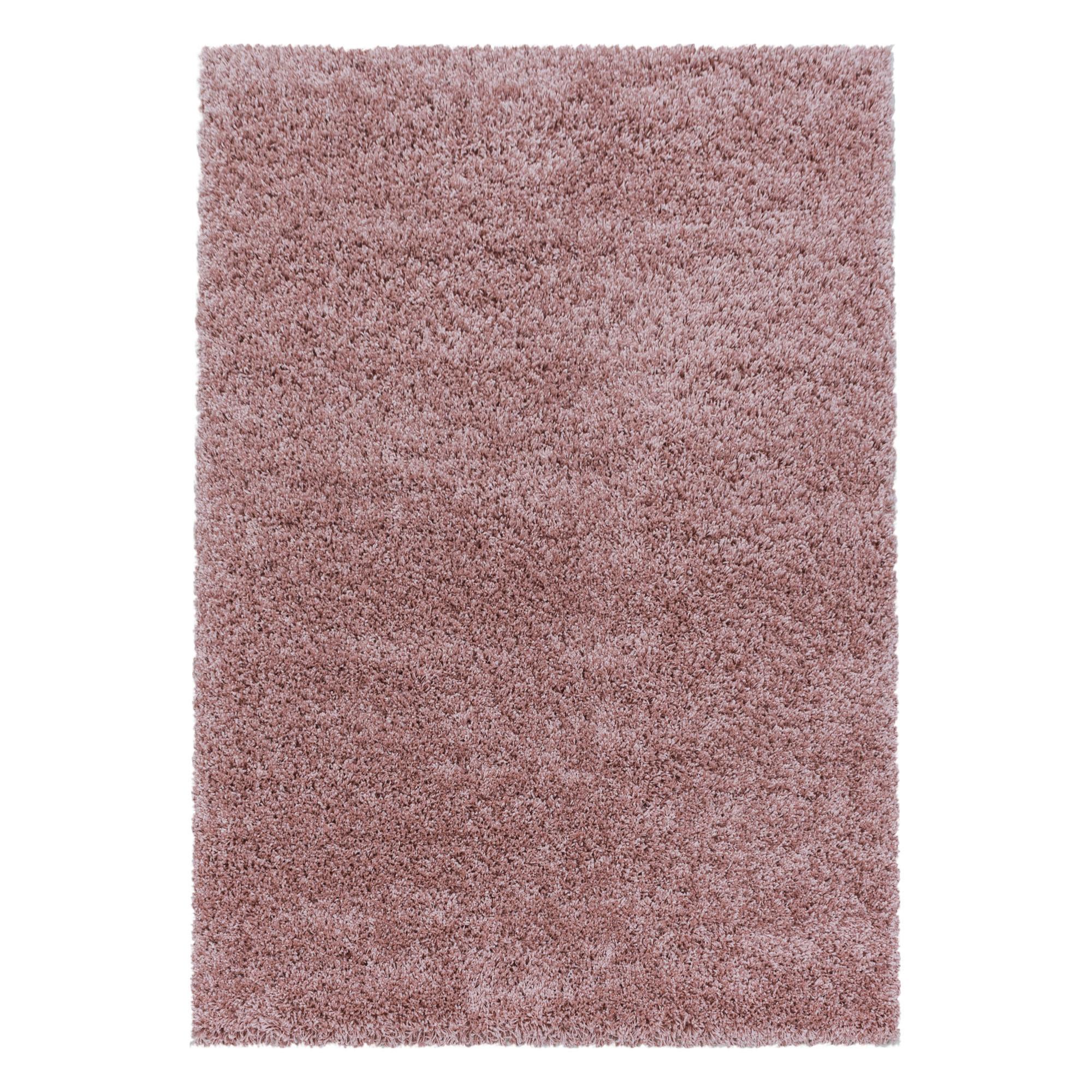 Hochflorteppich Sydney Rosa ca. 80x150cm - Rosa, Basics, Textil (80/150cm)