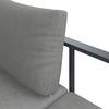 LOUNGEGRUPP BIGI - beige/grå, Basics, metall/glas - Mömax