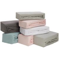 Spannleintuch Leo in diversen Farben - Taupe/Jadegrün, Textil (100/200cm) - Modern Living