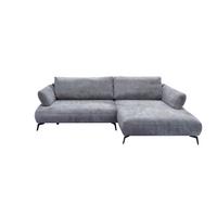 Kutna Garnitura Madison - siva/crna, Moderno, drvni materijal/drvo (284/92/186cm) - Modern Living