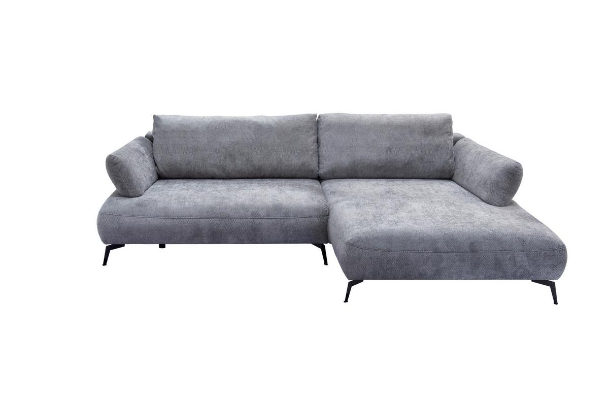 Kutna Garnitura Madison - siva/crna, Moderno, drvni materijal/drvo (284/92/186cm) - Modern Living