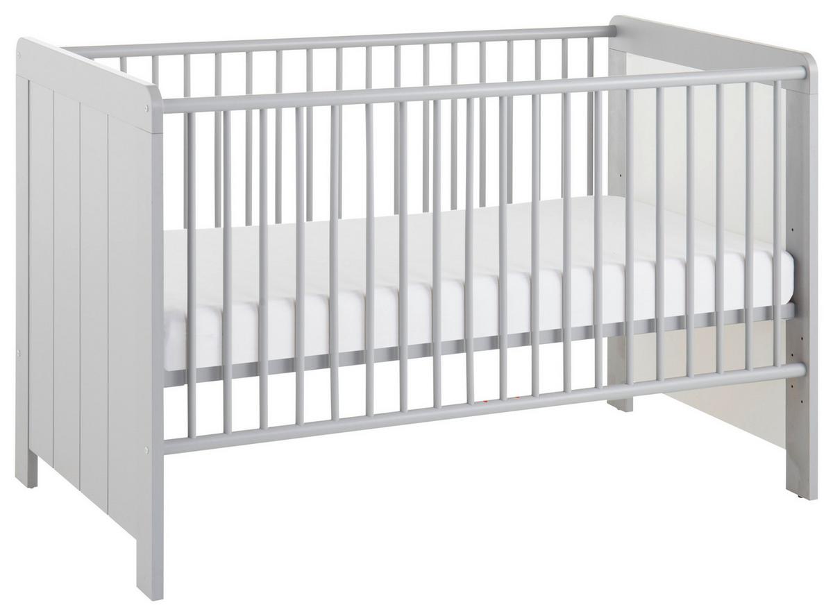 Gitterbett Nikola ca. 70x140 cm Grau - Grau, KONVENTIONELL, Holzwerkstoff (145/77/90cm) - MID.YOU