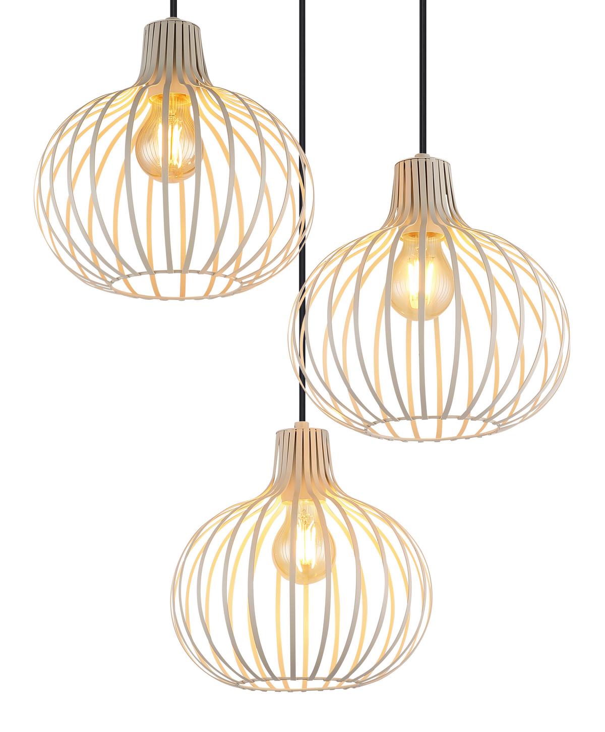 LAMPA WISZĄCA 33379319 MATEO - kremowy, Basics, metal (50/120cm) - Globo