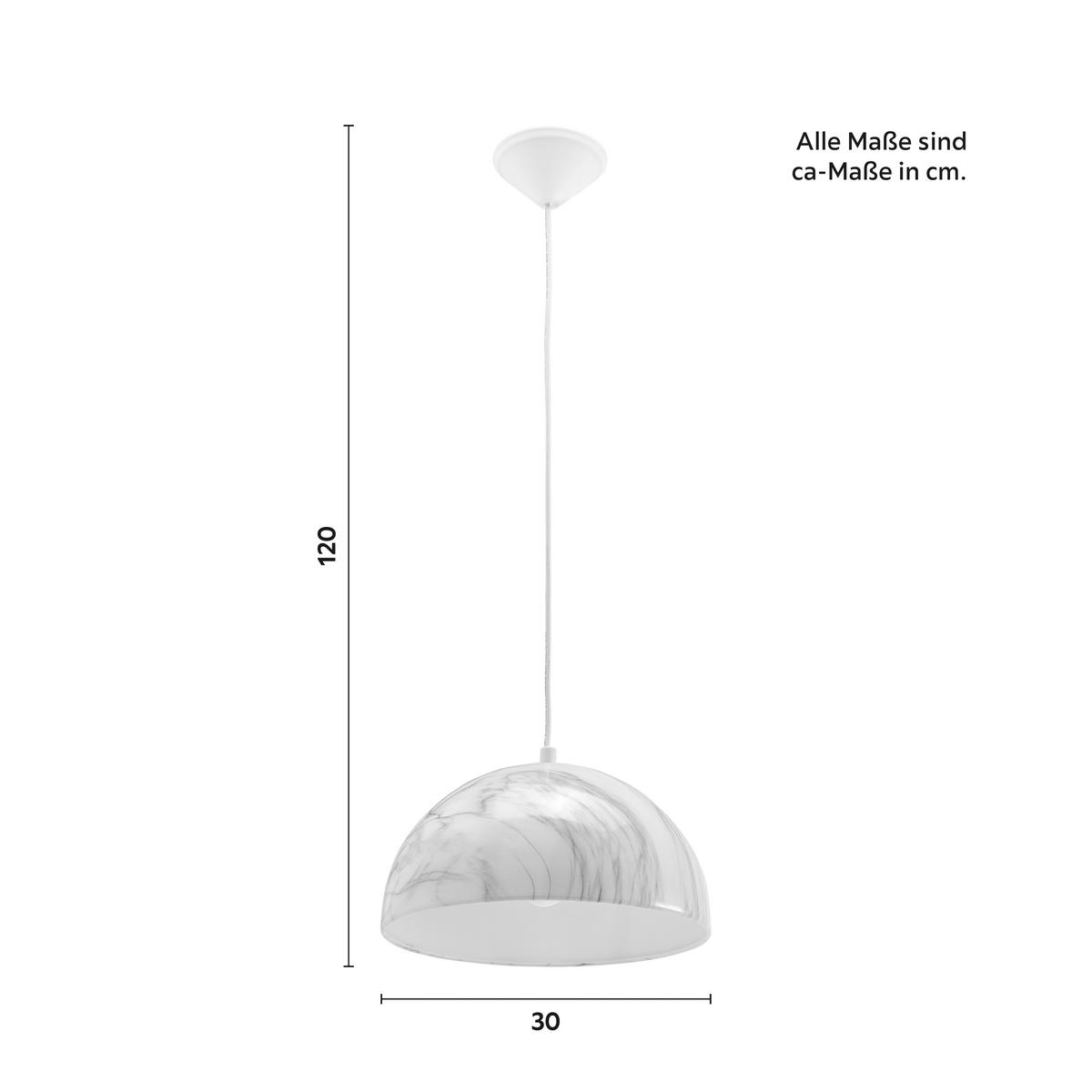 LAMPA WISZĄCA LARINA - biały, Modern, metal (30/120cm) - Modern Living
