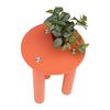 TABLE D'APPOINT LARGO -TREND- -BASED- - Orange, LIFESTYLE, verre/bois (35/47/35cm) - Based