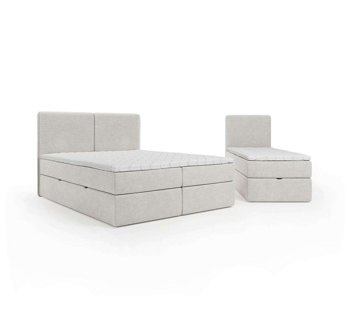 Familienbett Domino Combo Grau ca.240x200cm - Schwarz/Grau, MODERN, Holz/Holzwerkstoff (240/200cm) - MID.YOU