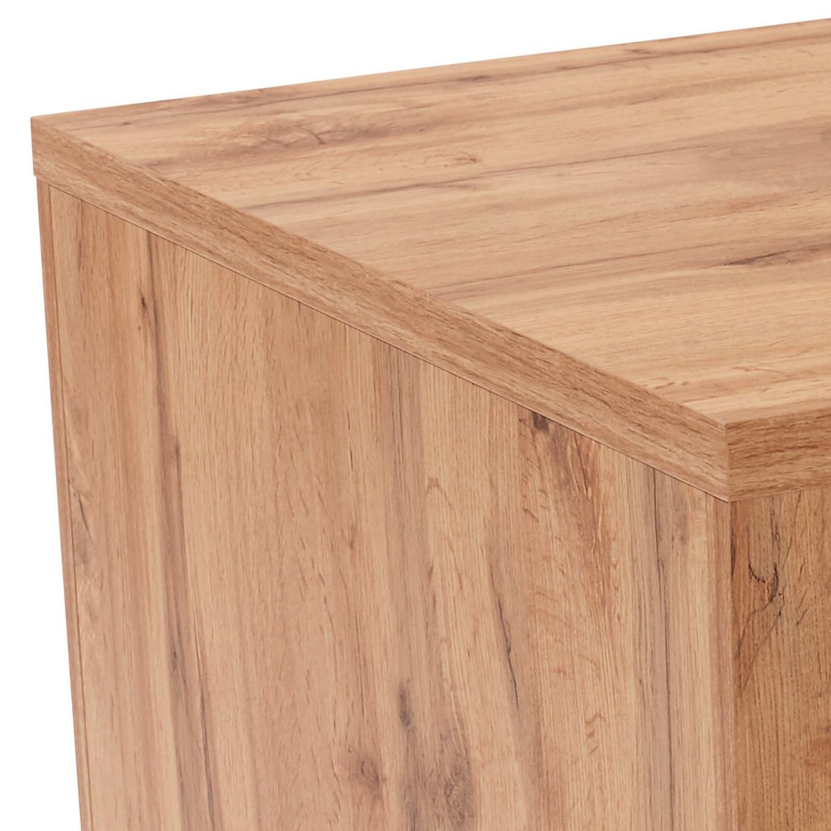 Klubska Miza Iguan, Barva Hrasta - barve hrasta/bela, Moderno, leseni material (110/45/67cm) - Mömax