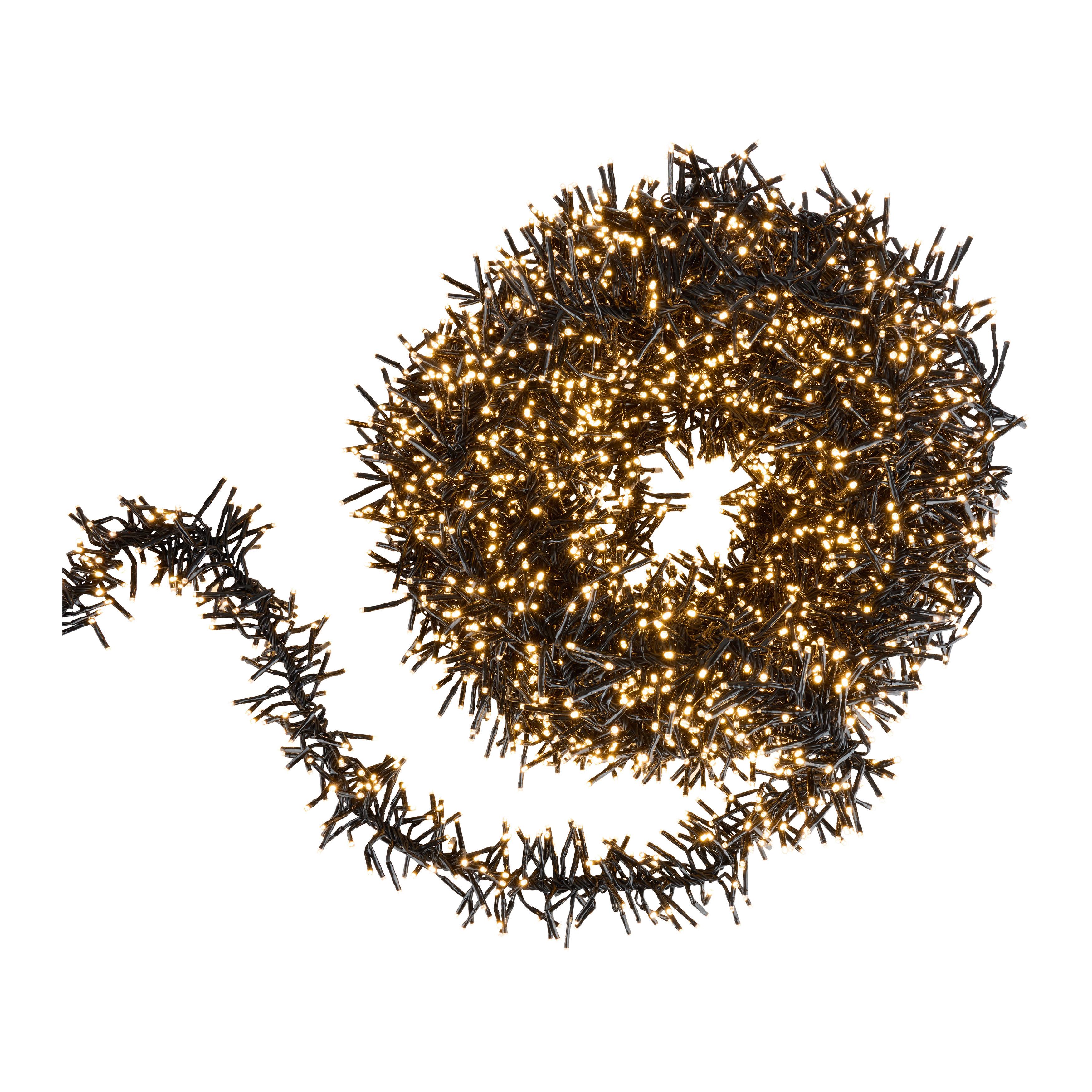 Lichterkette Schwarz - Schwarz, MODERN, Kunststoff (29/24/27cm)
