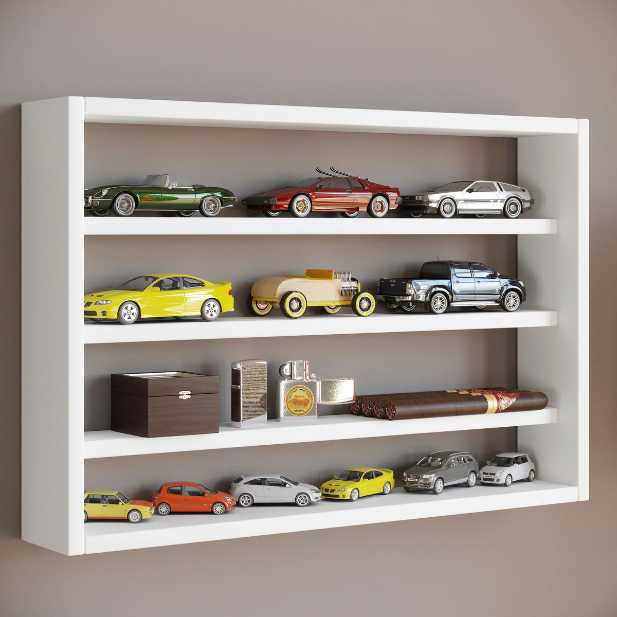 WANDREGAL OSADO M - Weiss, Design, Holzwerkstoff (60/40/10cm) - MID.YOU