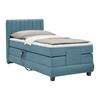 Boxspringbett Dixon Dunkelblau ca. 90x200cm - Schwarz/Dunkelblau, KONVENTIONELL, Holz/Holzwerkstoff (90/200cm) - Premium Living