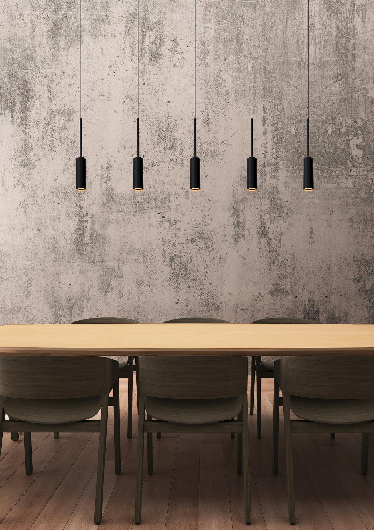 LAMPA WISZĄCA 24401/35/30 TUBULE - czarny, Design, metal (101/10/167cm) - Lucide